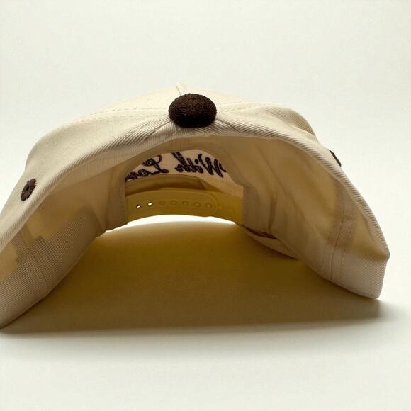 From Austin With Love Hat | Cream & Brown Suede Snapback | Mad Capper Texas - Picture 2 of 2